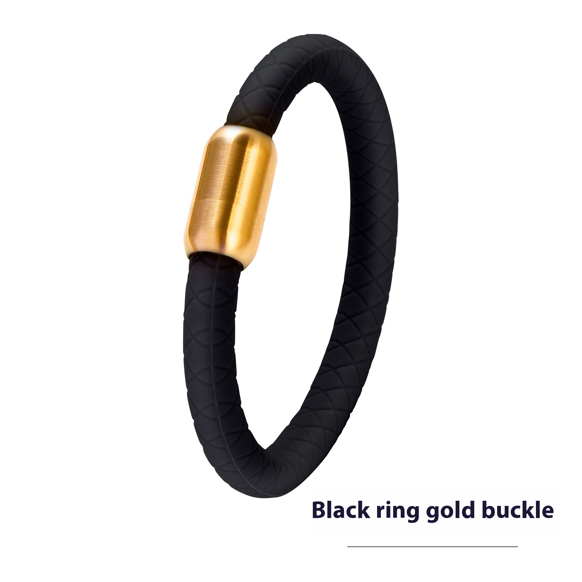 Black Ring Gold Buckle