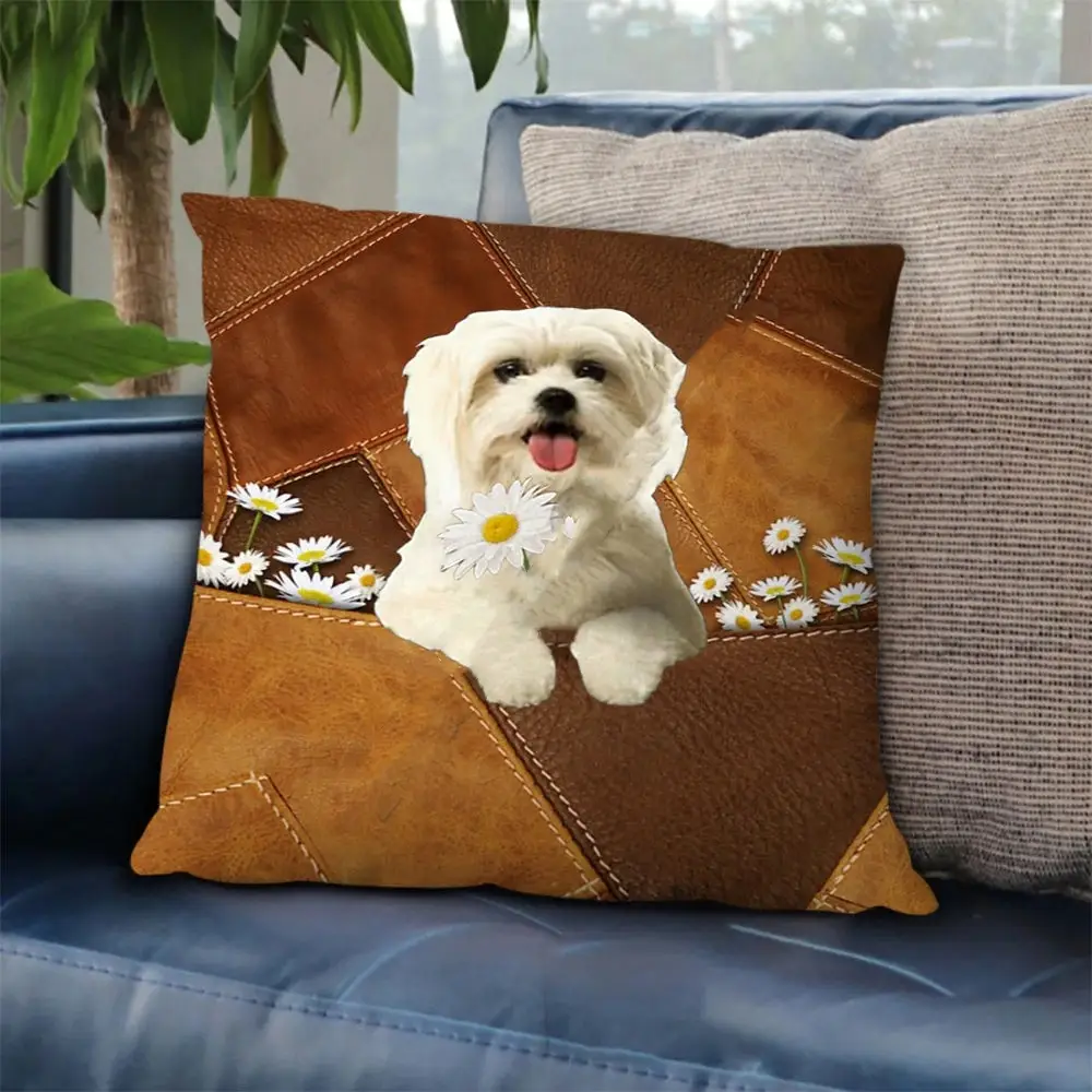 Personality Fashion 3D Digital Cartoon Cute Dog Printing Office Lunch Break Pillow