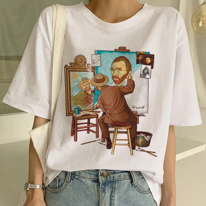 Van Gogh T Shirt Art Painting T Shirt Women - 8 Style