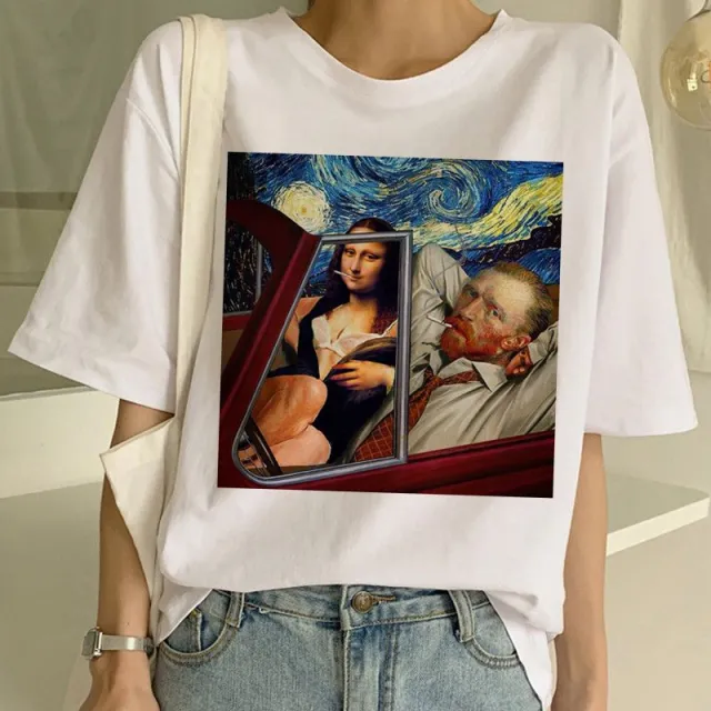 Van Gogh T Shirt Art Painting T Shirt Women 1 Style L - Shop at LoveMi