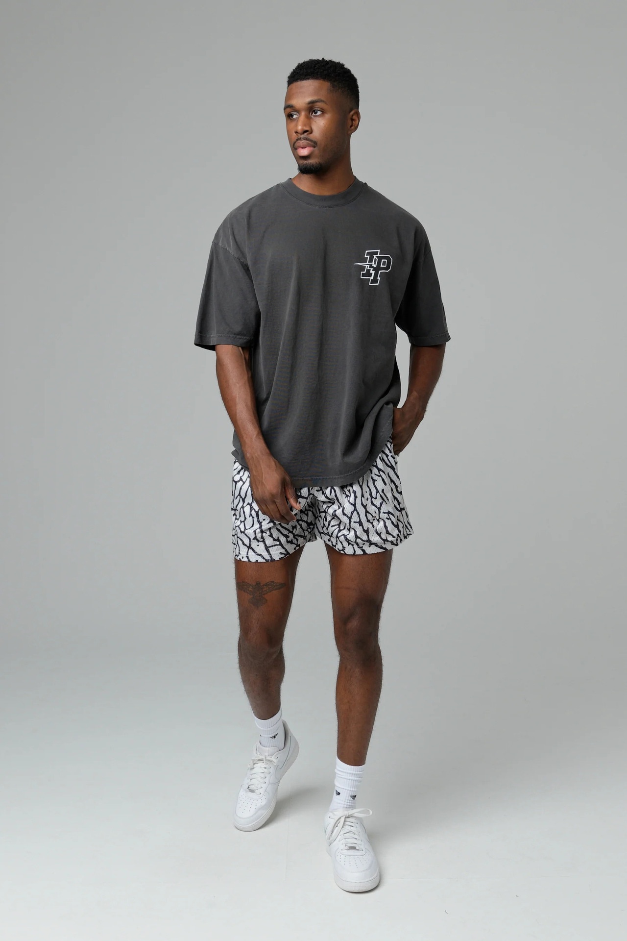 Men's Trendy Fitness Running Training Shorts Digital Printing Shorts