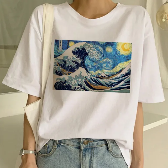 Van Gogh T Shirt Art Painting T Shirt Women 6 Style 2Xl - Shop at LoveMi
