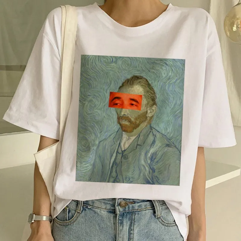 Van Gogh T Shirt Art Painting T Shirt Women - 4 Style-2Xl