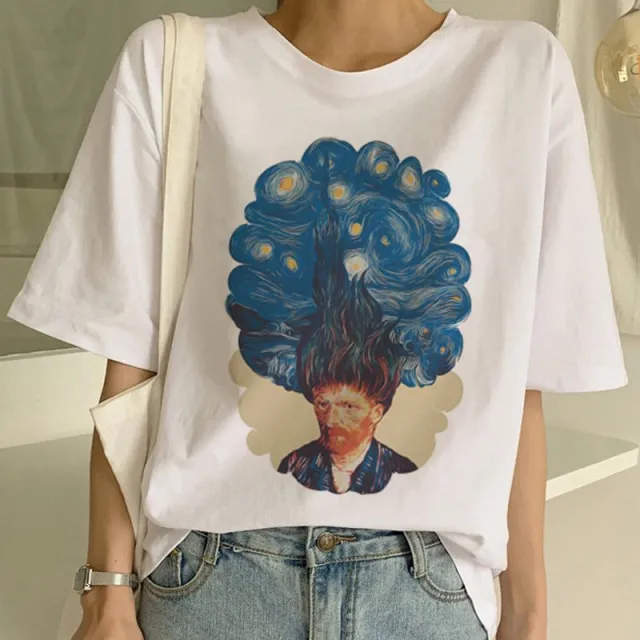 Van Gogh T Shirt Art Painting T Shirt Women 16 Style 2Xl - Shop at LoveMi