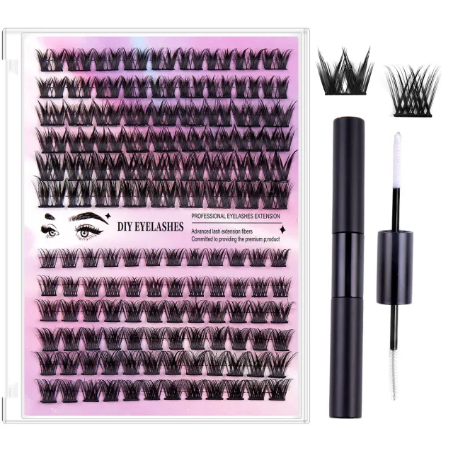 Segmented Hairy Fishtail Wheat Lazy Trilogy False Eyelashes Style9 - Shop at LoveMi
