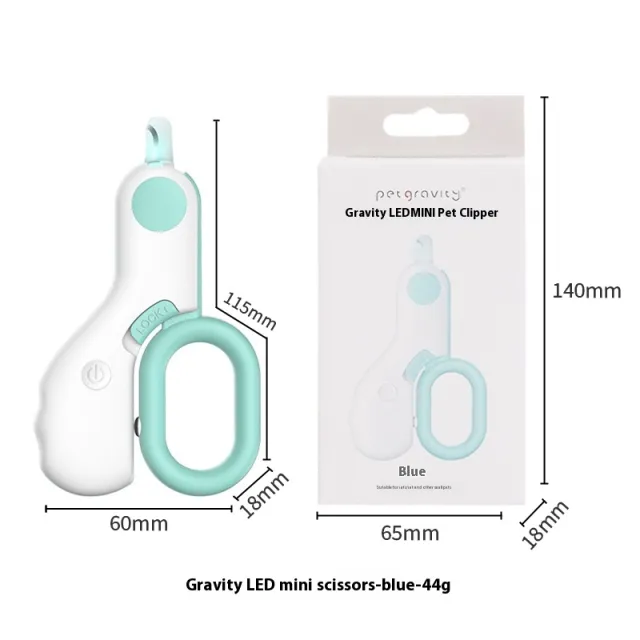 Pet LED Labor saving Cat Nail Scissors Blue 10Cm - Shop at LoveMi