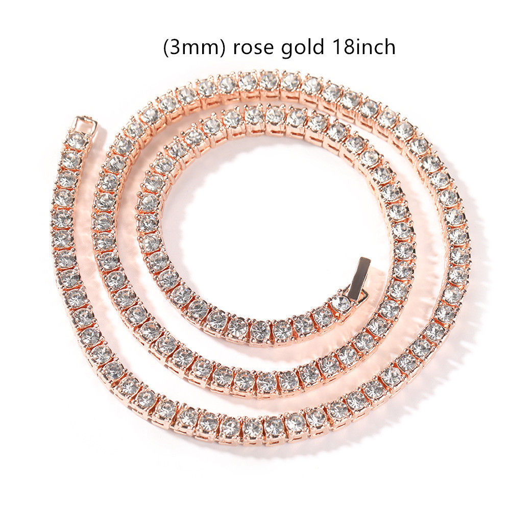 3mm Rose Gold 18inch