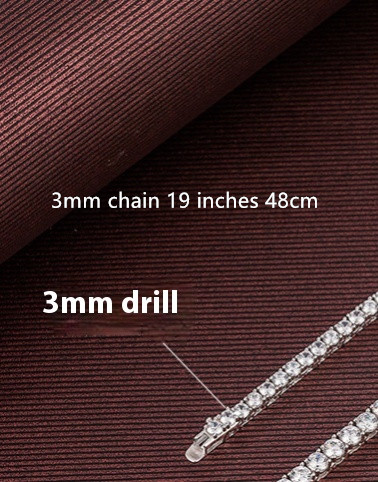 3mm Chain 19 Inches 48cm