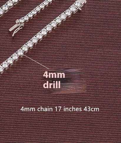 4mm Chain 17 Inches 43cm