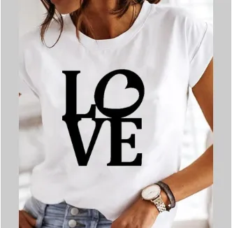 Women's 3D Digital Printing Casual Round Neck Short Sleeves 6616 - Shop at LoveMi