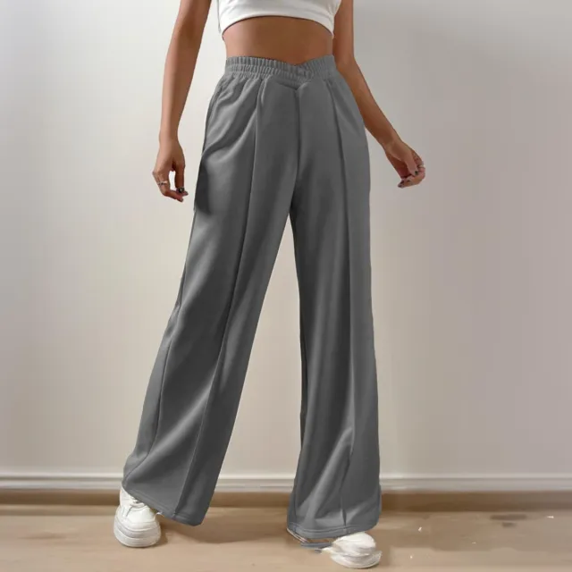 Women's Loose Casual Trousers Comfortable Home Silver - Shop at LoveMi