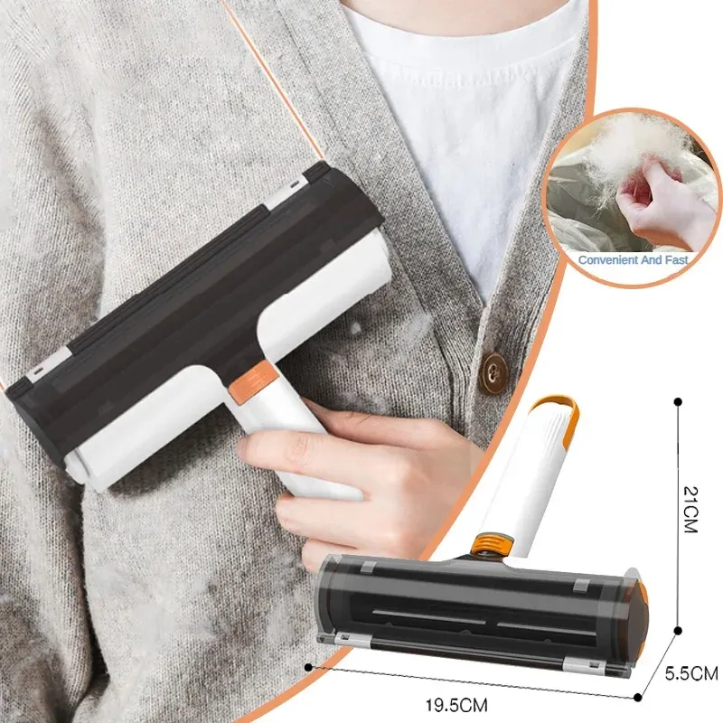 2 In 1 Pet Hair Removal Roller Multifunctional Portable Washable Hair Removal Brush Pet Supplies – image 2