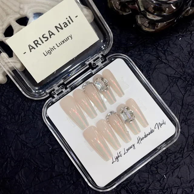 Aurora Powder Gradient Pure Want To Wear Nail Tip Pure Handmade Xs Code - Shop at LoveMi