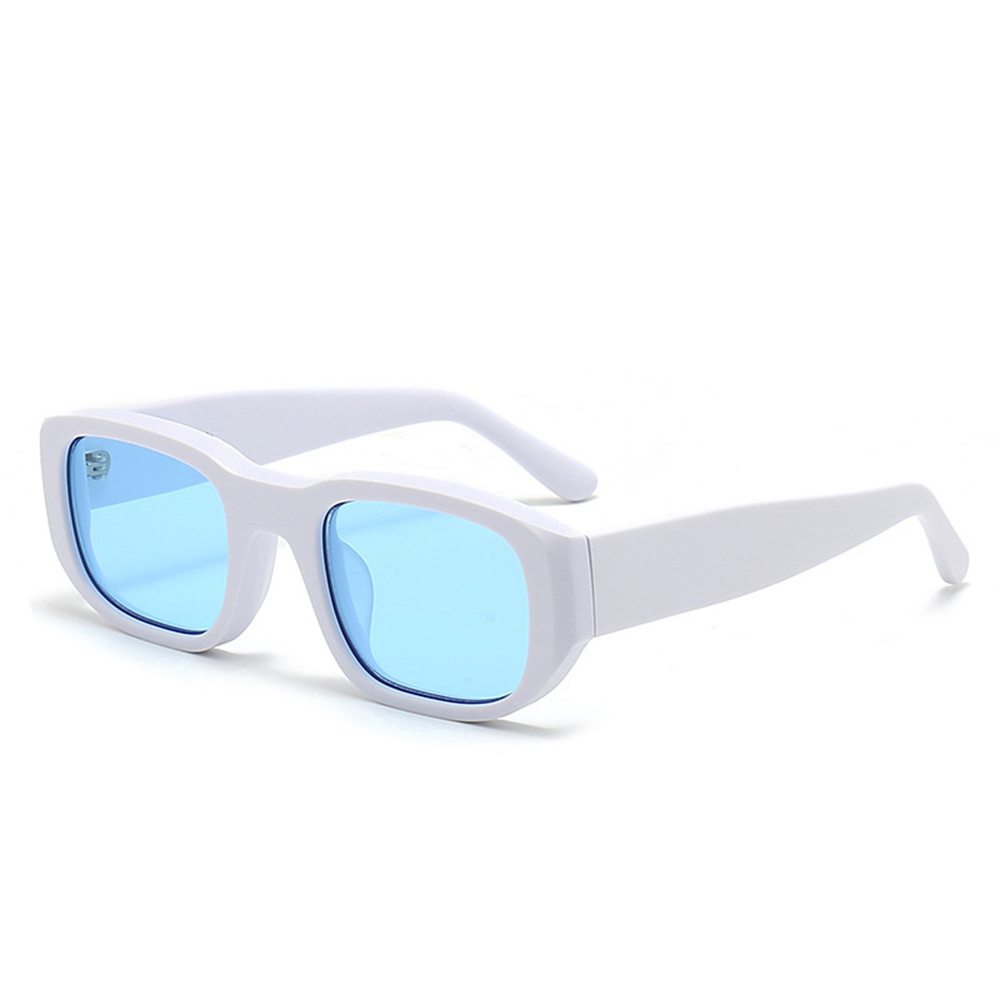 Pure White Frameblue Lens