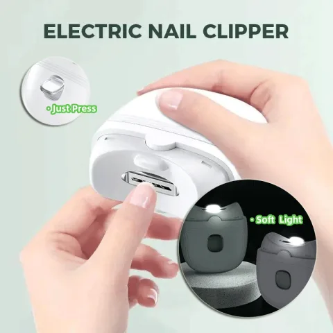 Electric Nail Scissors Rechargeable Mini Clippers for Children Adults