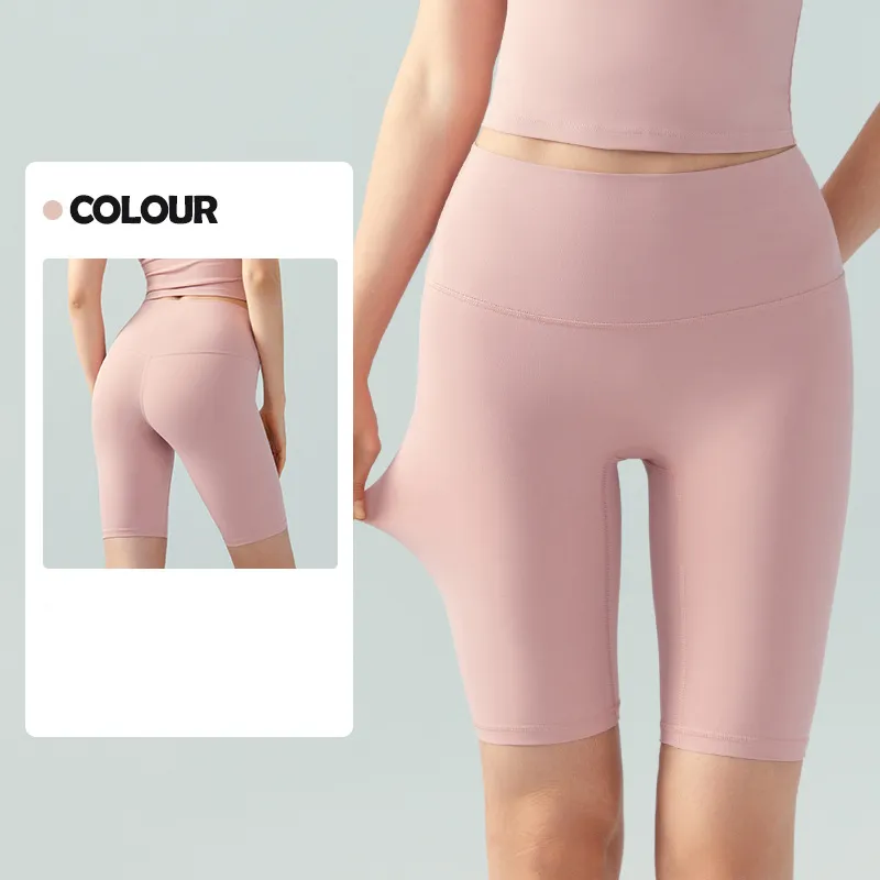 Summer Yoga Pants High Waist - Pink