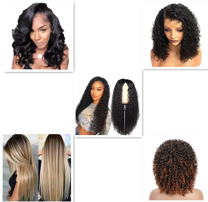 Front Lace Chemical Fiber Long Curly Hair