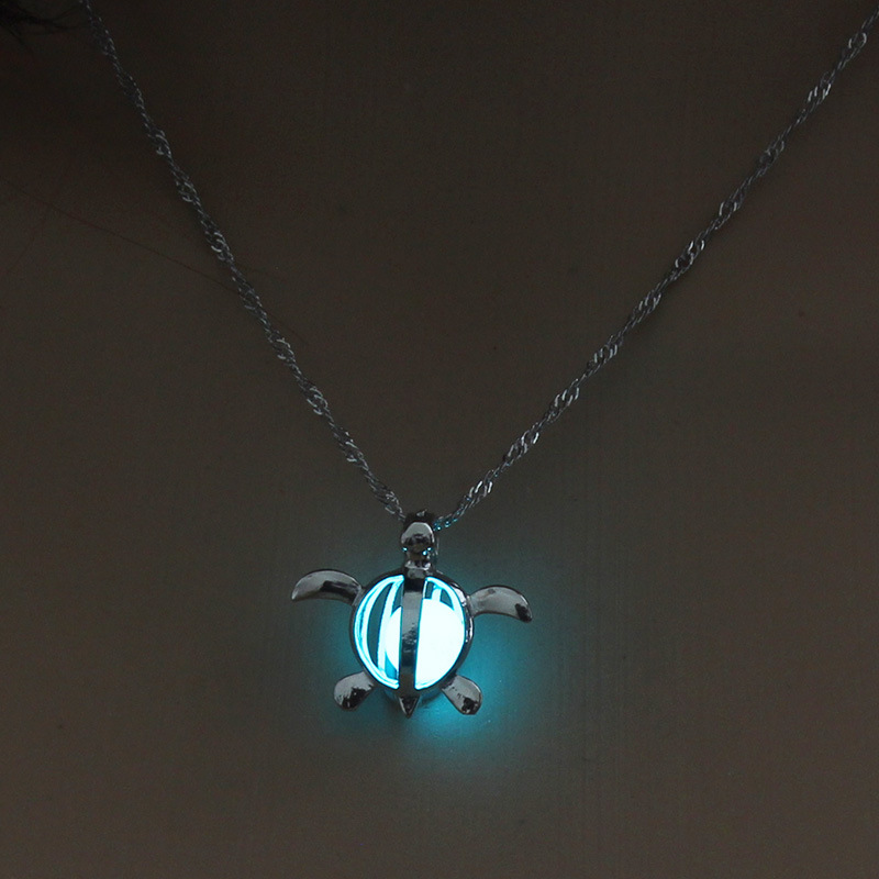 Necklace Fashion Turtle DIY Luminous Bead Pendant
