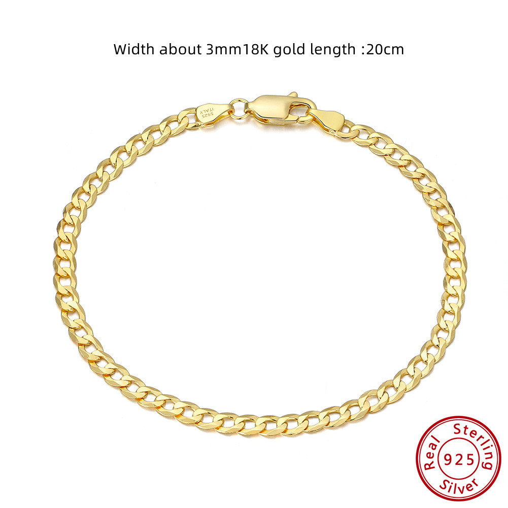 3mm18K Gold Length 20cm