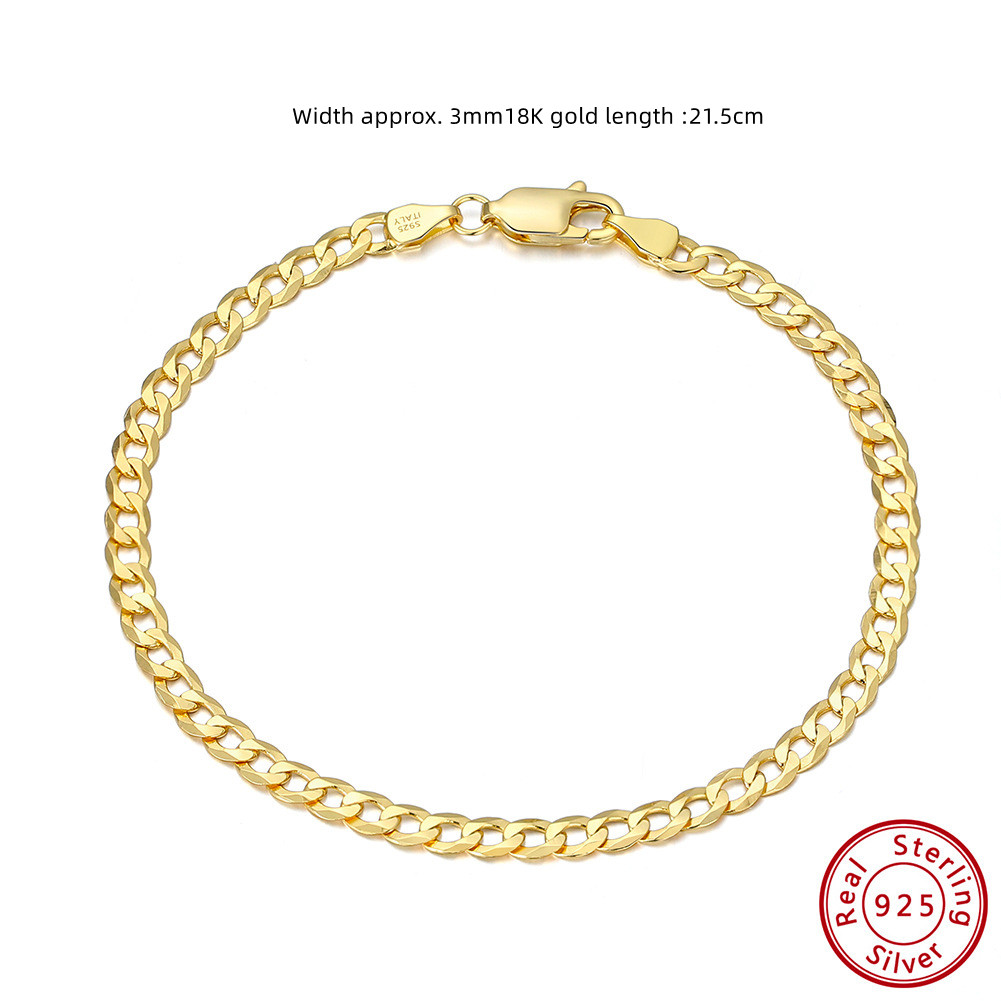 3mm18K Gold Length 21.5cm