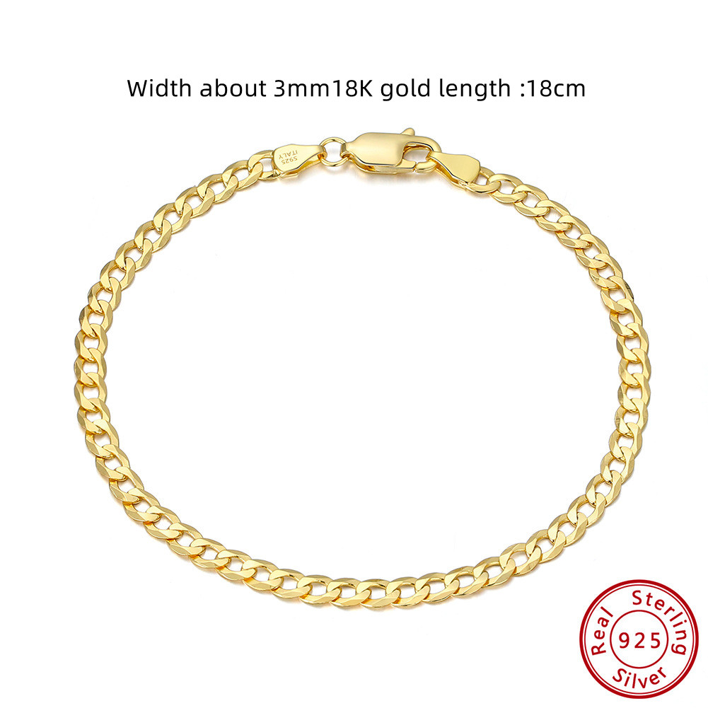 3mm18K Gold Length 18cm