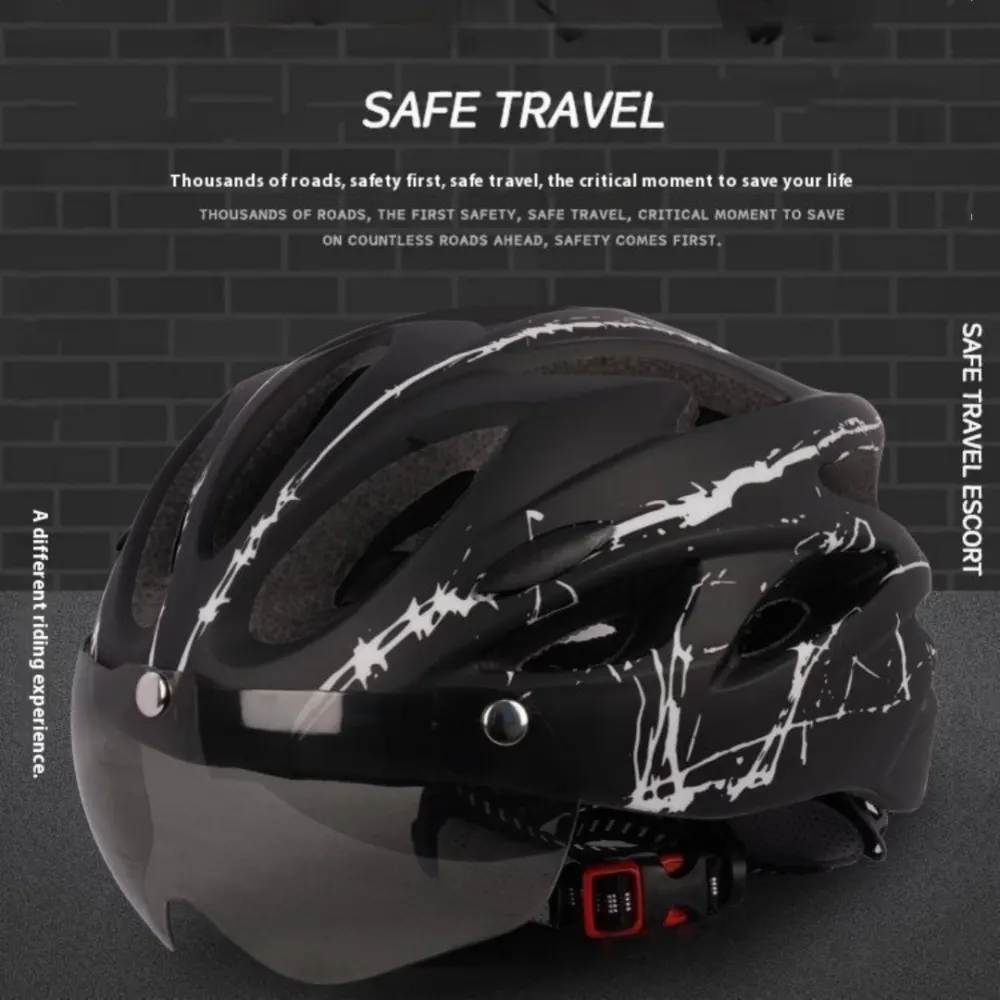 Mountain Highway Vehicle Magnetic Suction Goggles Riding Helmet Breathable
