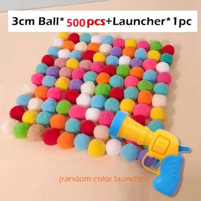 Cat Pompons Gun Relief Toy 1Gun 500Balls - Shop at LoveMi