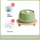 Green And Bowl And Shelf