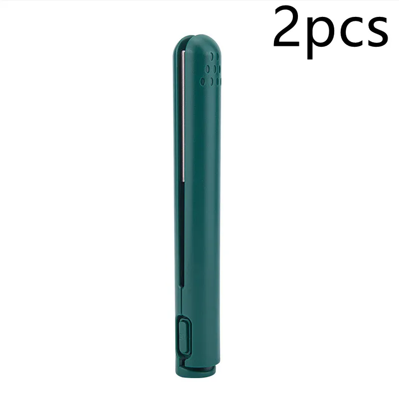 USB Portable Dormitory Available Wireless Hair Straighteners - 5V Green Mf004 2Pcs