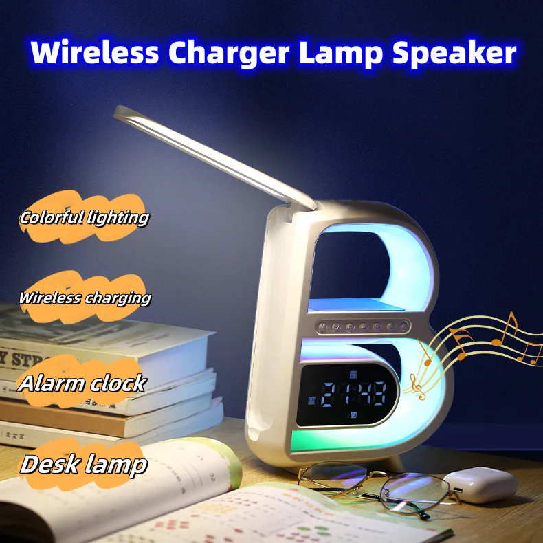 New B-Shaped Blutooth Speaker Multifunctional Smart Music Rhythm Lighting