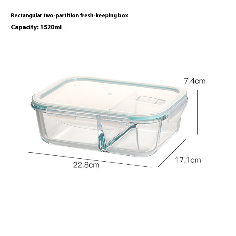 1520ml Long Two Partitions