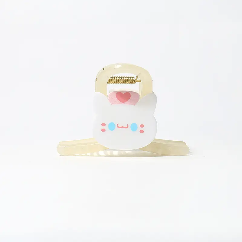 Milk White Cute Cat Claw Clip Girl Hair Accessory Hair Clip