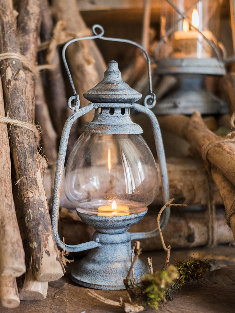 Iron Candle Holder Lantern, picture 2 of 6