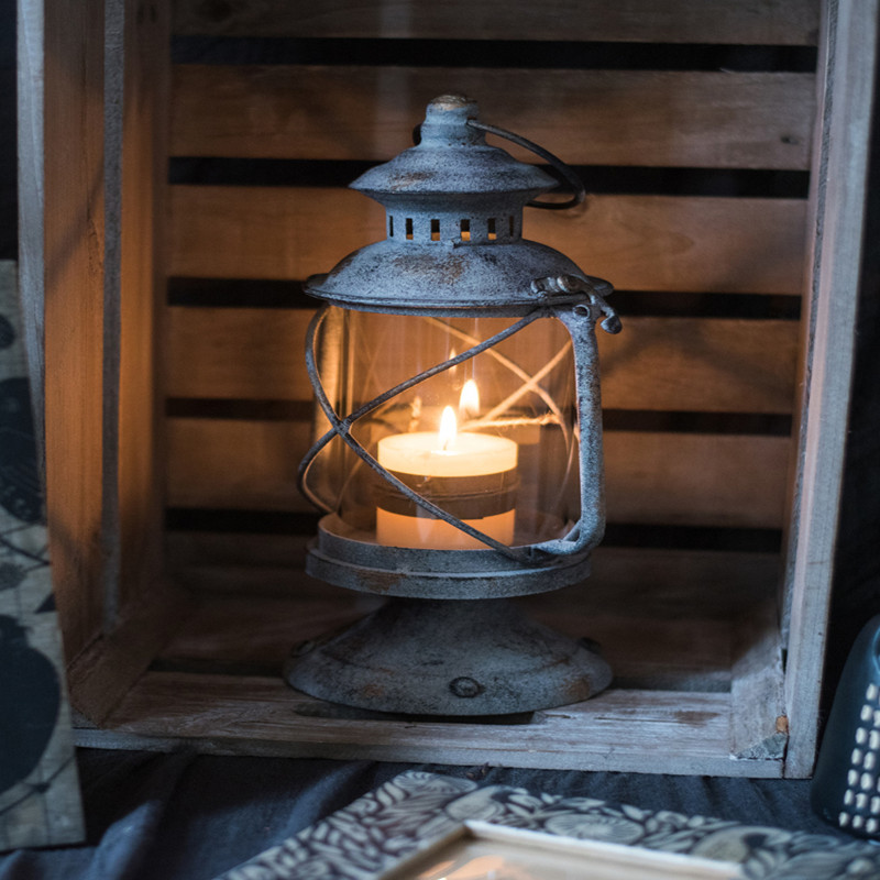 Iron Candle Holder Lantern