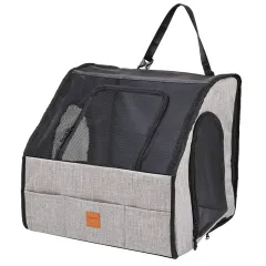Portable Foldable Car Waterproof And Hard-wearing Pet Cage Waterproof Thickened Dog Mat Car Pet Mat - Gray - View 1