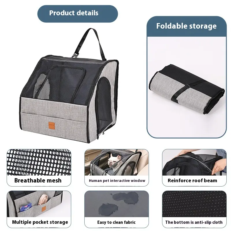 Portable Foldable Car Waterproof And Hard-wearing Pet