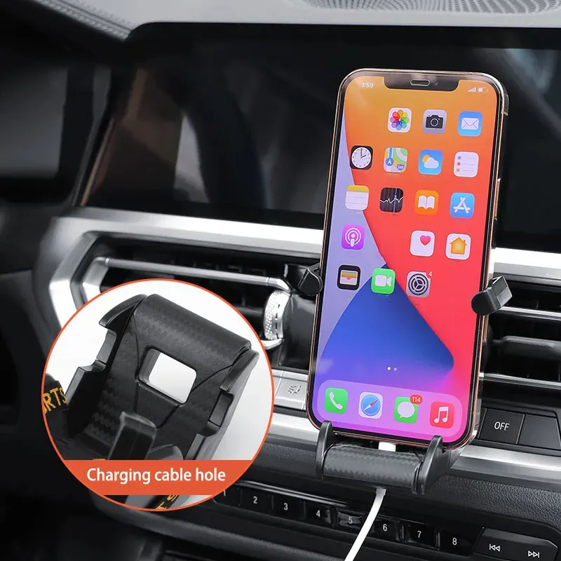 Racing Seat Shape Car Phone Holder Auto Air Vent Mobile Phone Clip 360 Degree Rotatable Car Cellphone Rack For Car Interior – image 4
