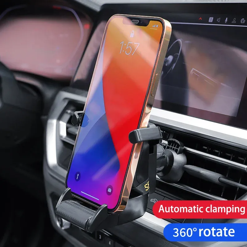 Racing Seat Shape Car Phone Holder Auto Air Vent Mobile Phone Clip 360 Degree Rotatable Car Cellphone Rack For Car Interior – image 3