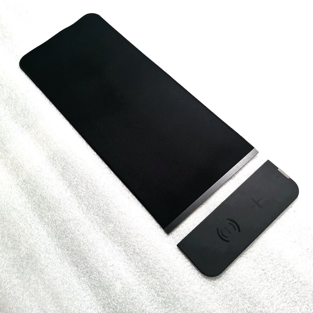 S Style 15W Magnetic Combination Integrated Double-layer PU Leather Mobile Phone Wireless Charging Mouse Pad