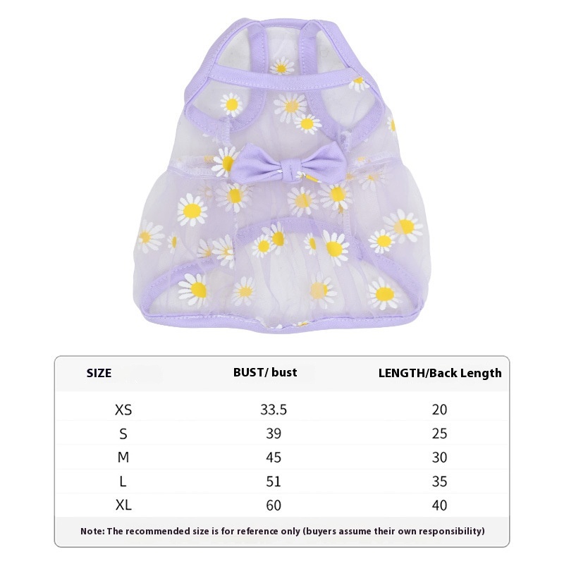 Purple Little Daisy Mesh Vest