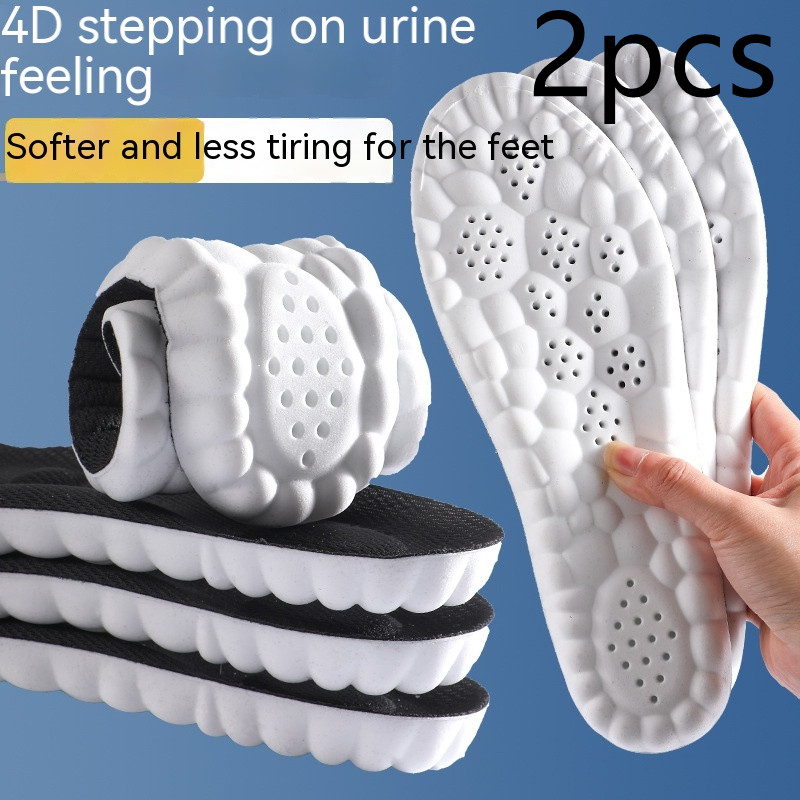 4D Cloud Technology Pu Massage Instep Insole High Elastic Shock Absorption - Picture 11 of 11