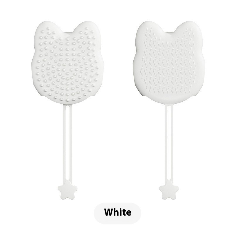 White Pet Glove Brush