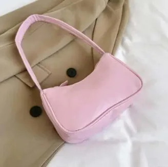 Trendy And Fashionable One shoulder Armpit Bag Pink - Shop at LoveMi