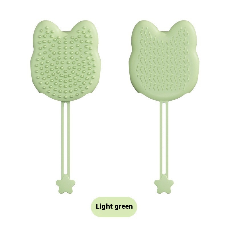 Green Pet Glove Brush