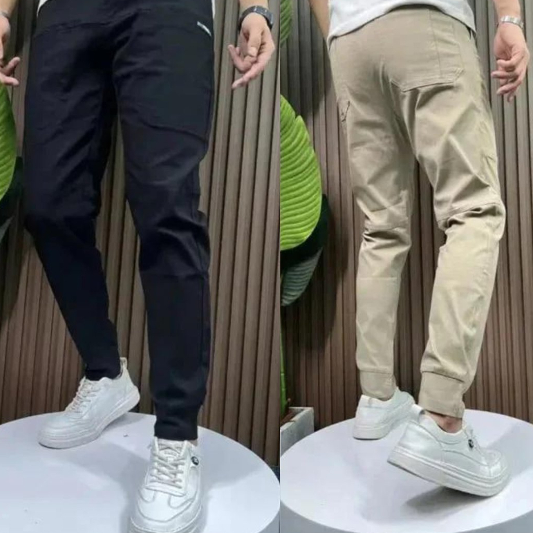Black and khaki