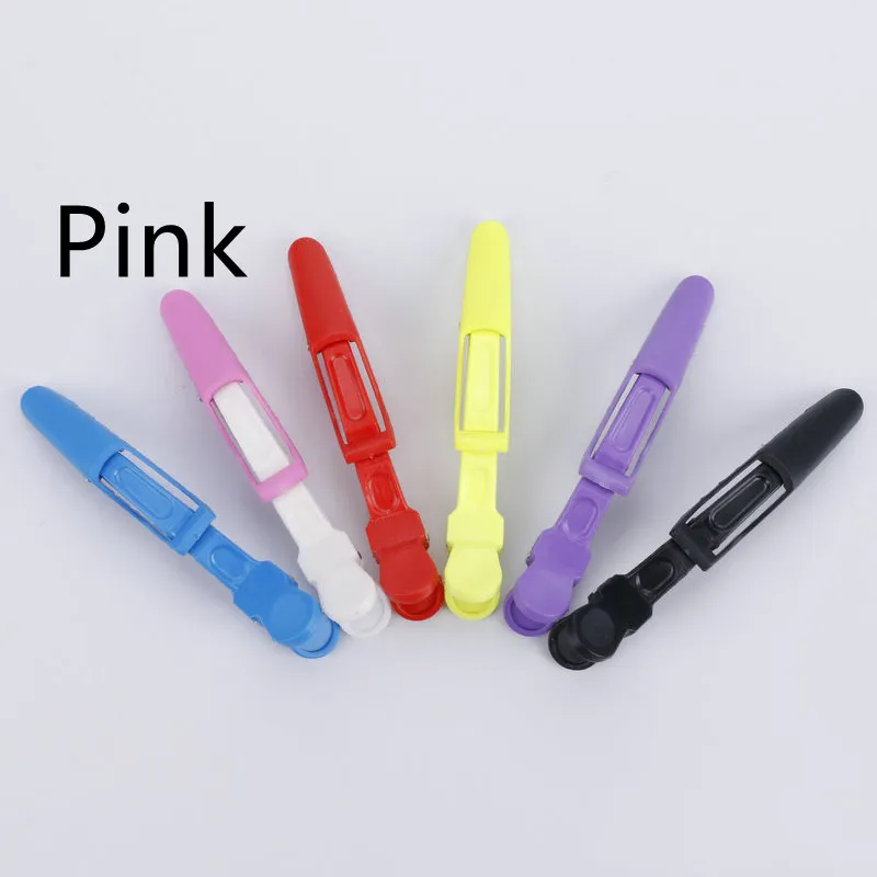 Plastic Positioning Partition Hair Tools Barrettes - Pink