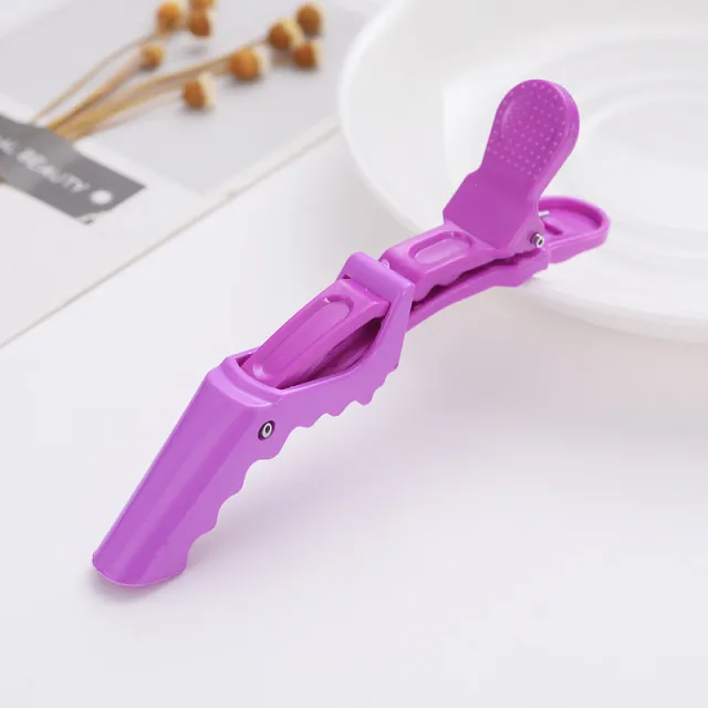 Plastic Positioning Partition Hair Tools Barrettes Purple - Shop at LoveMi