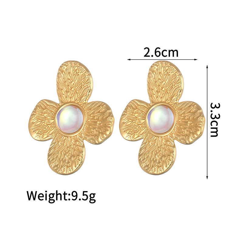 Fashion Simple And Irregular Flower Earrings