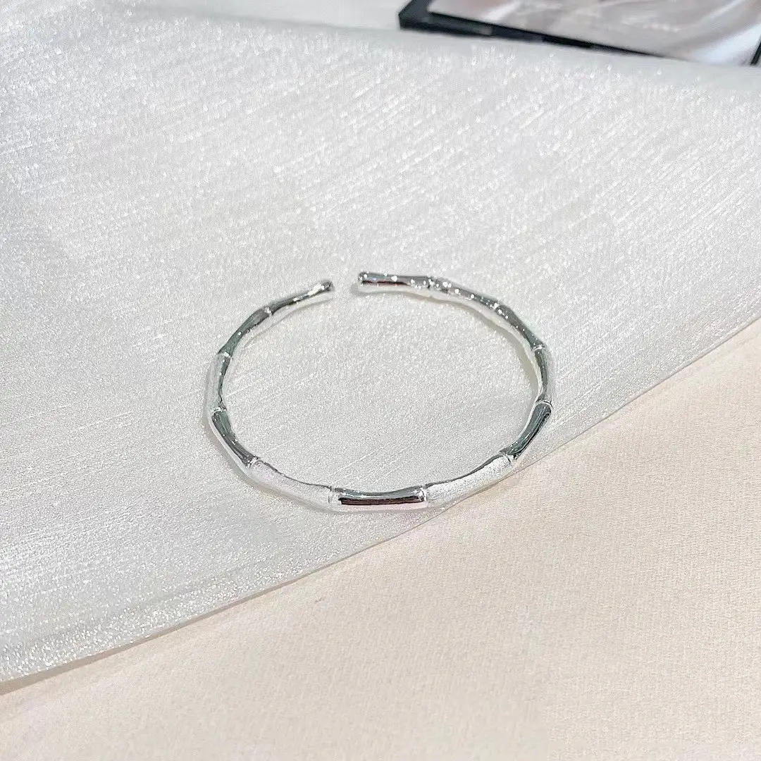 Women's Fashion Silver-plated Bamboo Bracelet