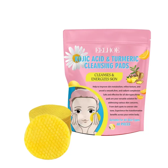 Kojic Acid Turmeric Cleansing Pads Beauty Hot sale Cleansing Pad - Shop at LoveMi